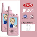 AIRITON JK201 Kids Video Walkie Talkie Rechargeable Indoor Outdoor One-Click Call Essential for Camping Hiking Adventures gift