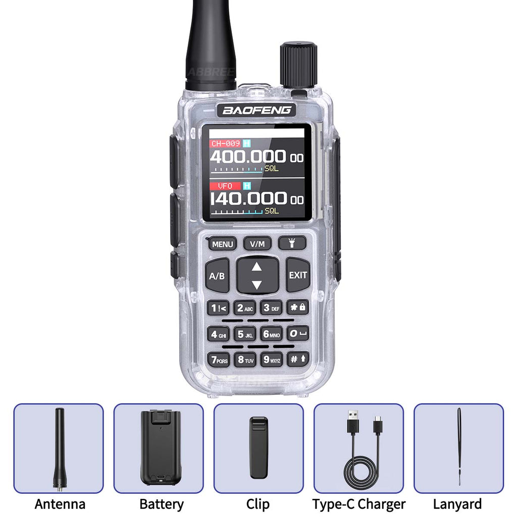 BAOFENG MINI 5 New Upgrade Walkie Talkie Wireless Copy Frequency 2200mAh Battery Bluetooth APP Programming UV-5R Mini Ham Radio