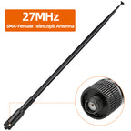 ABBREE CB Radio Antenna 27MHz SMA-Female Telescopic Walkie Talkie For BAJETON BJ-9000 BJ-7800 BJ-8300 Radtel RT-950PRO Radio