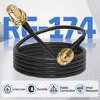 ABBREE SMA Male to Female RG174 Coaxial Extension Cable 3M 5M 10M WiFi Antenna RF Coax Pigtail for Router Network Card