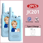 AIRITON JK201 Kids Video Walkie Talkie Rechargeable Indoor Outdoor One-Click Call Essential for Camping Hiking Adventures gift