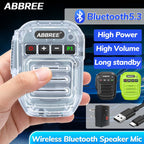 ABBREE Wireless Bluetooth Speaker Microphone Handheld Mic Type-C High Power Baofeng UV-5RH 21 Quansheng UV-K5(8) Walkie Talkie