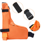 ABBREE PT-17 Large Capacity Waterproof Walkie Talkie Carry Bag Fashion Orange L Shape Lightweight Portable Adjustable Chest Bag